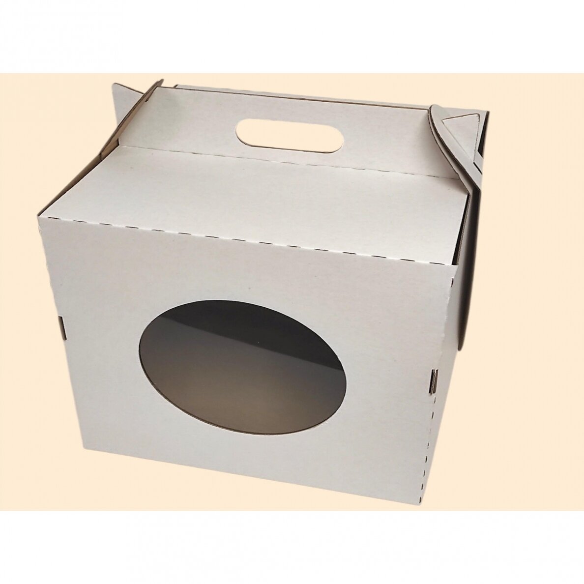 KIVIBOX dėžė konditerijai 30x30x30 cm, su langeliu 2