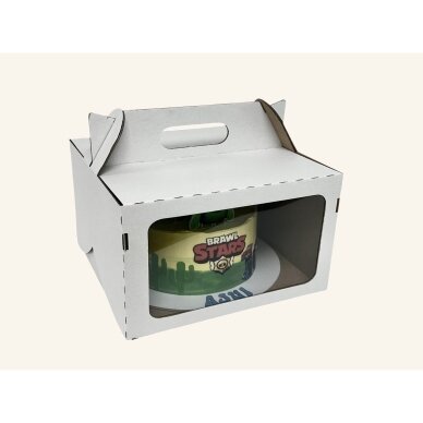 KIVIBOX dėžė konditerijai 25x25x17 cm, su dideliu langeliu 1